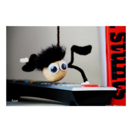 Póster Fubby hangend als de scene van Tom Cruise.