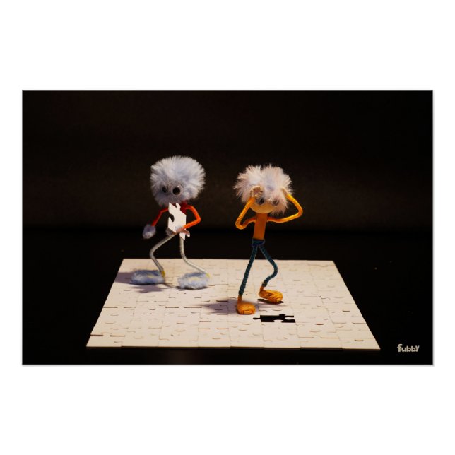 Póster Fubby puzzel actie. (Anverso)