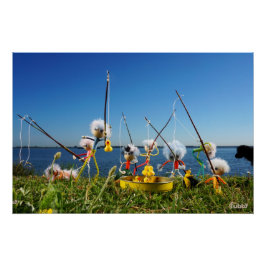 Póster Fubby's actief met het hengelspel.