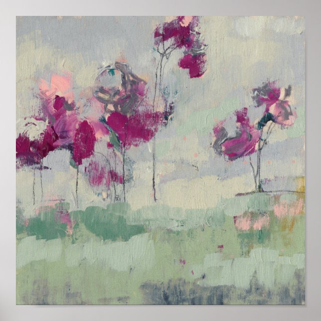 Póster Fuchsia Treeline (Frente)