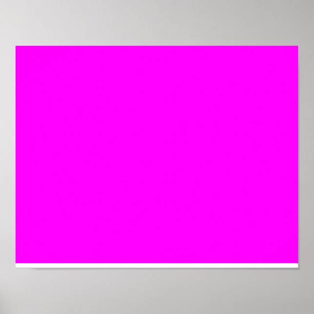 Póster fucsia de color / magenta (Frente)
