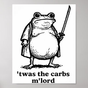 Póster Fue El Tismo Mlord Medieval Knight Fat Samurai Fr