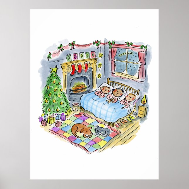 Póster Fue la noche antes de los Navidades (Frente)