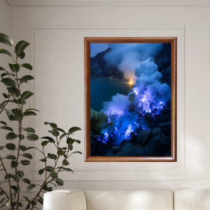 Póster Fuego azul