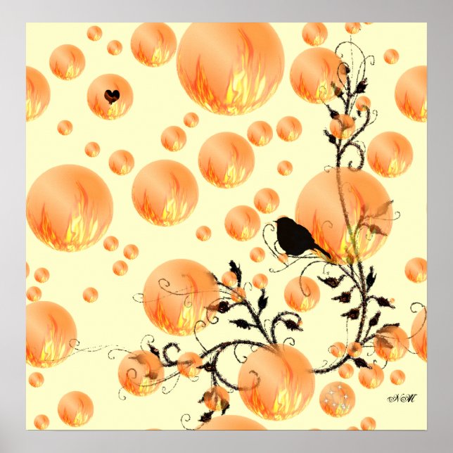 Póster ¡Fuego Burbujas! (Frente)