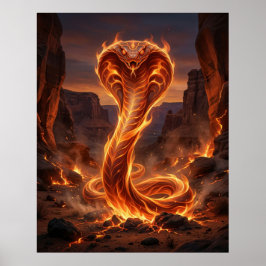Póster Fuego Cobra Ember Canyon
