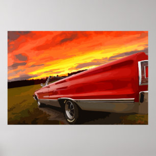 Póster Fuego convertible por satélite 1967 del cielo de