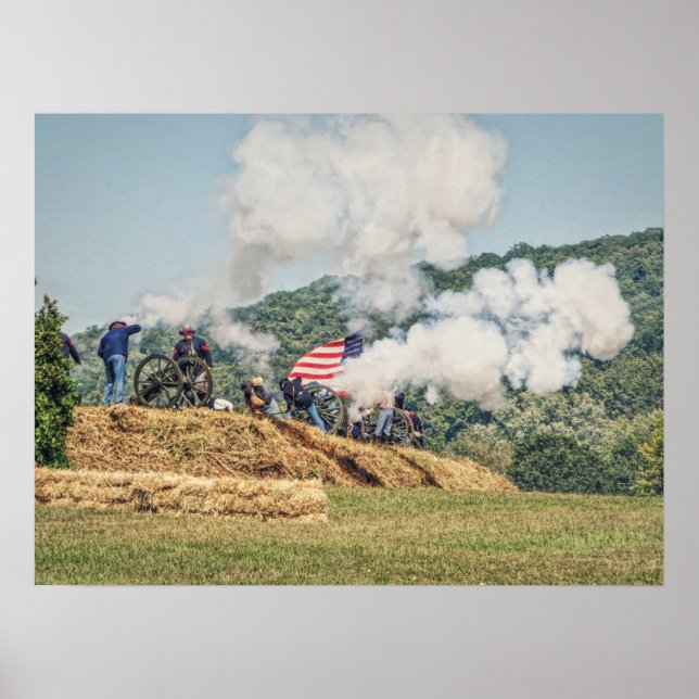 Póster Fuego de cañones (Frente)