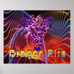 Póster Fuego de dragón