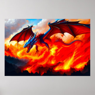 Póster Fuego de dragón