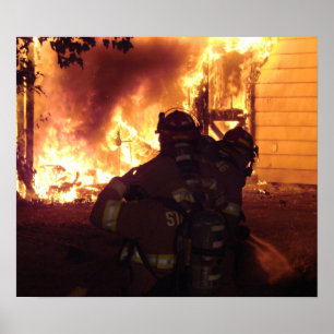 Póster Fuego de la estructura