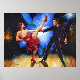 Póster Fuego de la orquídea