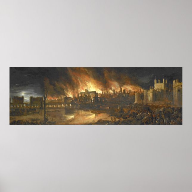 Póster Fuego de Londres 1666 (Frente)