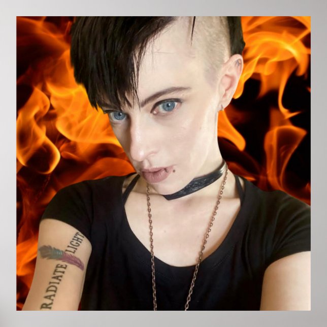 Póster Fuego de Tara Shannon (Frente)