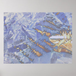 Póster Fuego e hielo, abstracto digital