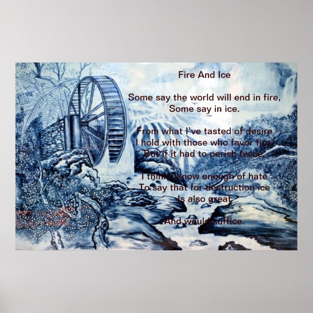 Póster Fuego E Hielo Sobre China (Frente)