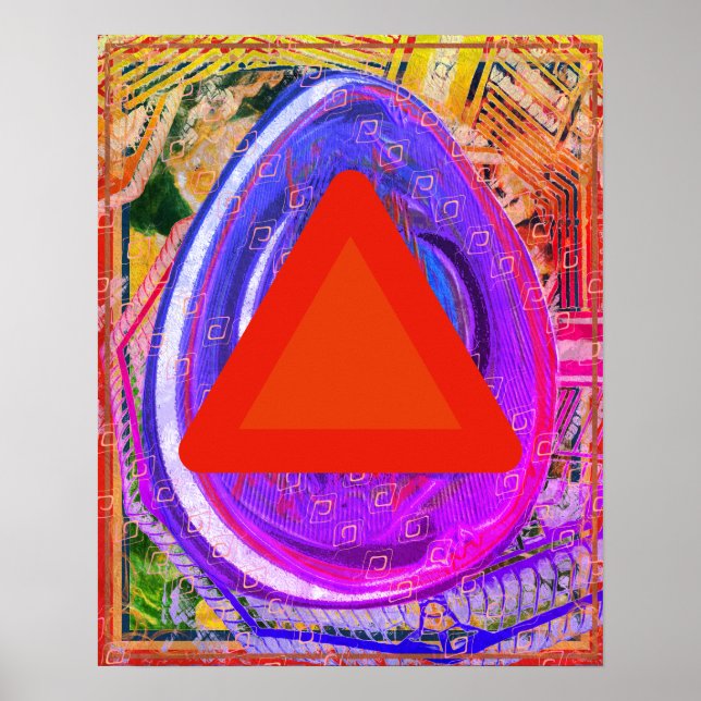 Póster Fuego elemental dentro de Ether Meditation Aid Tat (Frente)