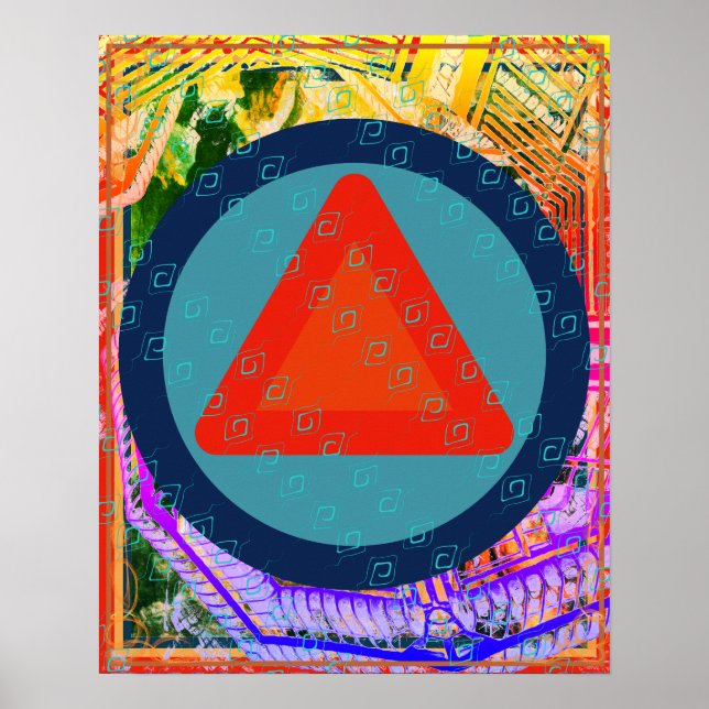 Póster Fuego Elemental Dentro De La Ayuda De Meditación A (Frente)