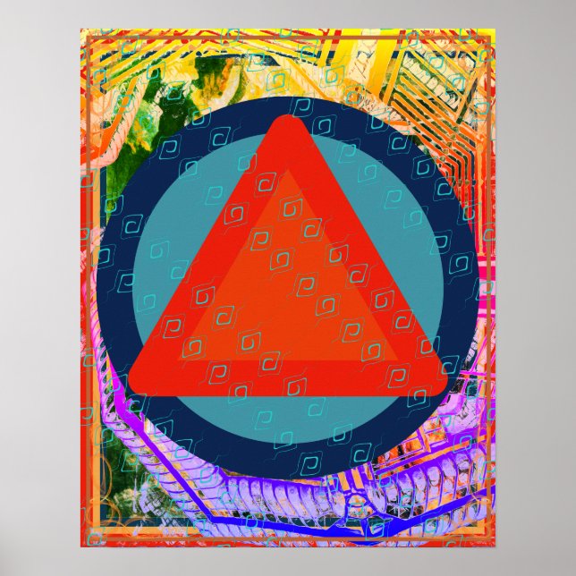 Póster Fuego Elemental Dentro De La Ayuda De Meditación A (Frente)