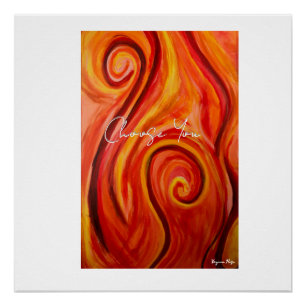 Póster Fuego interior