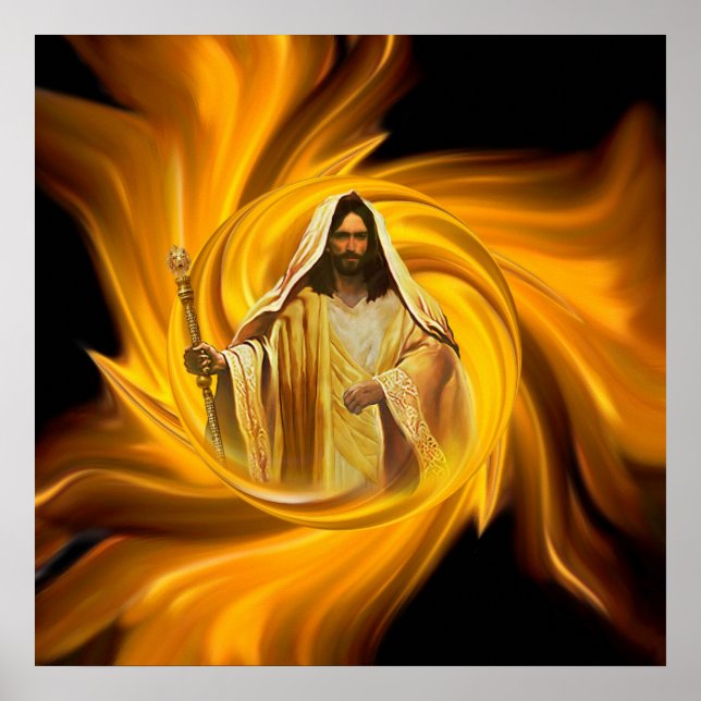 Póster Fuego Santo (Frente)