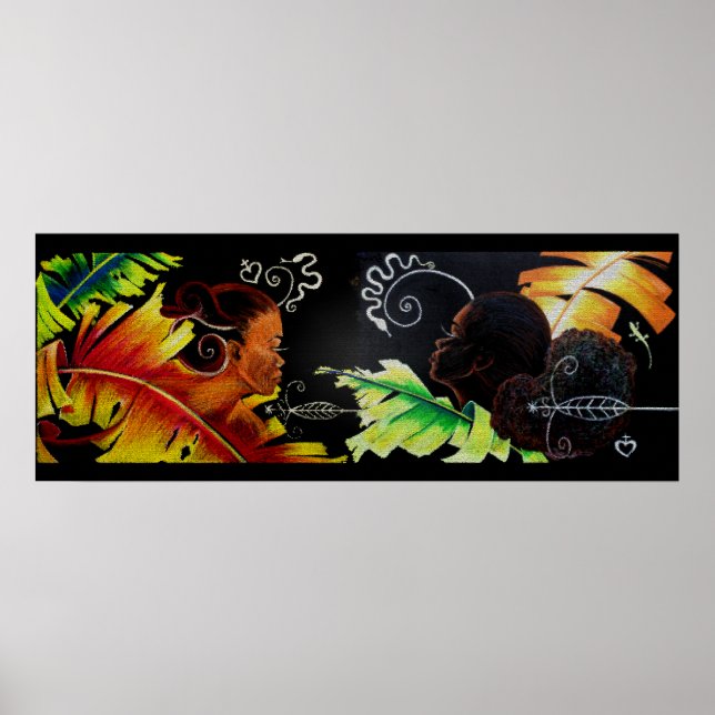 Póster Fuego y Bliss - Mosaico (Frente)