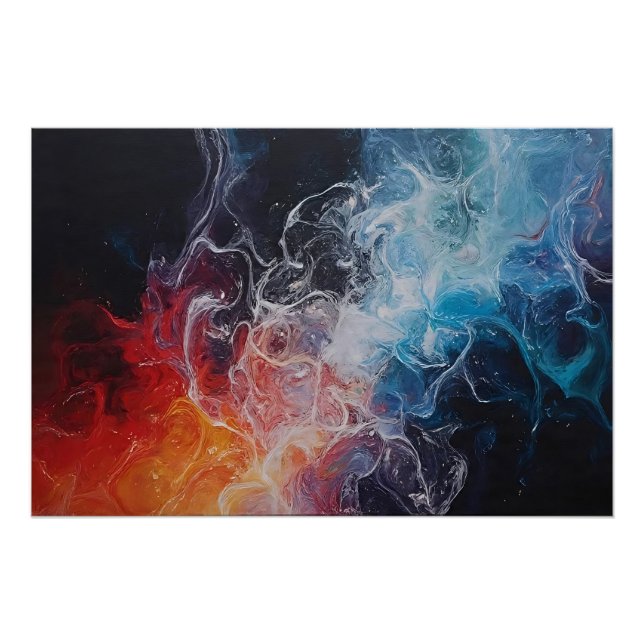 Póster Fuego y Hielo en Flujo (Anverso)