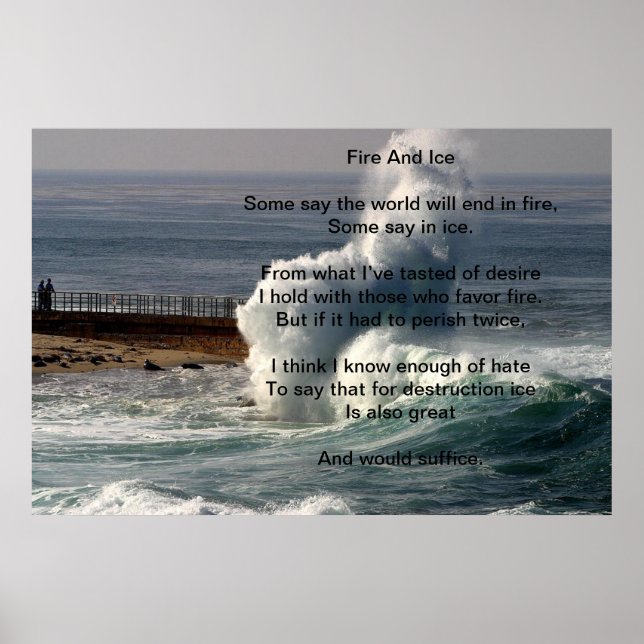 Póster Fuego Y Hielo Por Ola Grande (Frente)