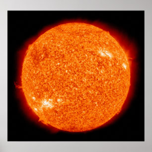 Póster Fuegos anaranjados del Sun