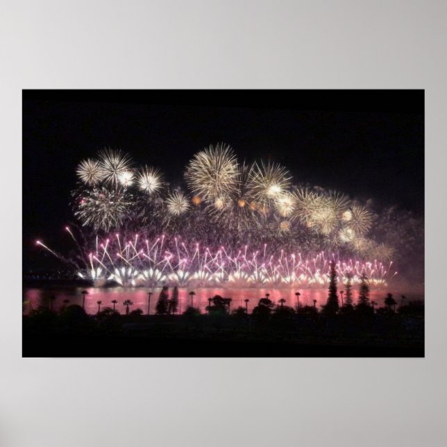 Póster Fuegos artificiales (Frente)