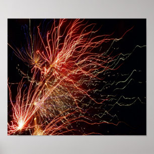 Póster Fuegos artificiales