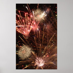 Póster Fuegos artificiales