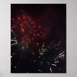 Póster Fuegos artificiales