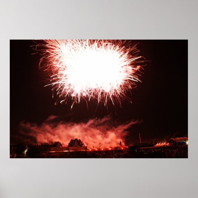 Póster Fuegos artificiales (Frente)