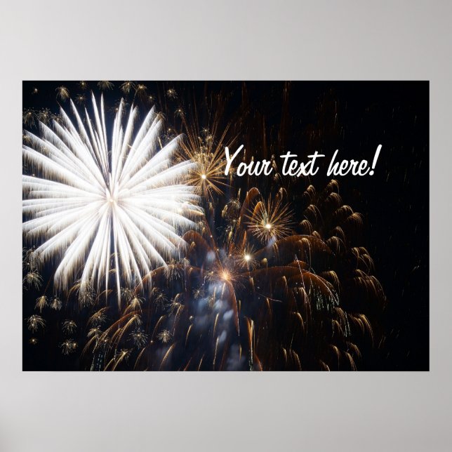 Póster Fuegos artificiales (Frente)