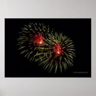 Póster Fuegos artificiales 1