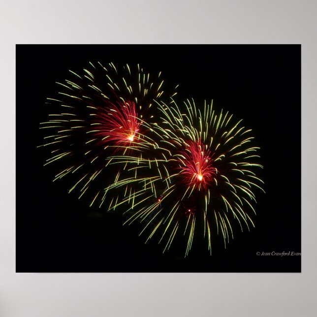 Póster Fuegos artificiales 1 (Frente)