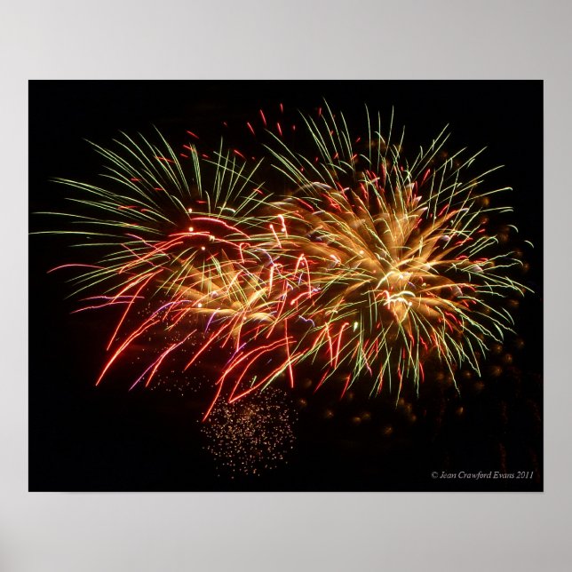 Póster Fuegos artificiales 2 (Frente)