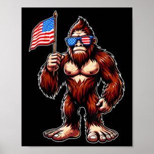 Póster Fuegos Artificiales Bigfoot 4 De Julio Hombres Sas