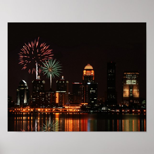Póster Fuegos artificiales de Louisville (Frente)