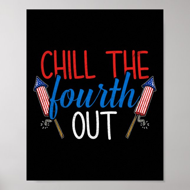 Póster Fuegos Artificiales The Fourth Out Usa Us 4 De Jul (Frente)