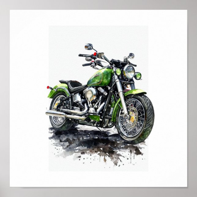 Póster  Fuel Your Freedom – Motorcycle Sticker (Frente)