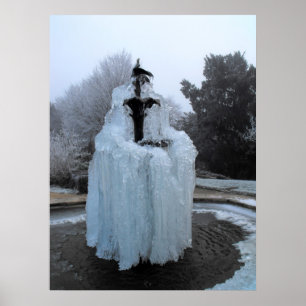 Póster Fuente congelada