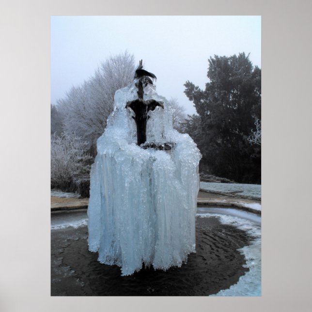 Póster Fuente congelada (Frente)