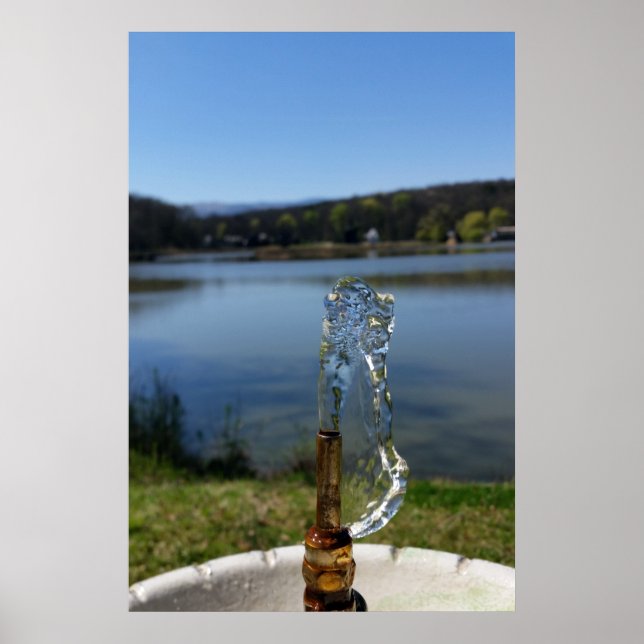 Póster fuente de agua potable (Frente)