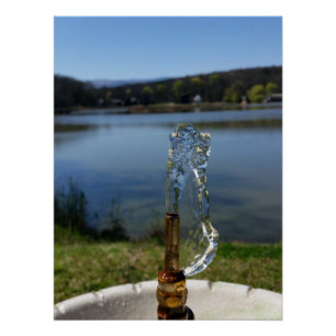 Póster fuente de agua potable