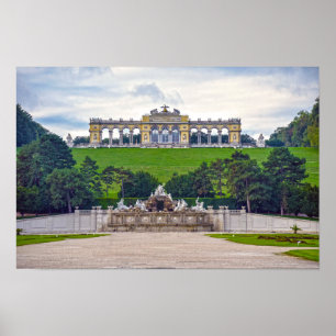 Póster Fuente de Neptuno y Glorieta, Palacio de Schonbrun