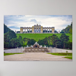 Póster Fuente de Neptuno y Glorieta, Palacio de Schonbrun