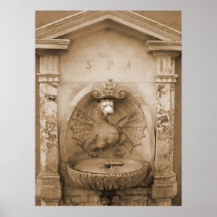 Póster Fuente de Roma