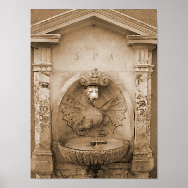 Póster Fuente de Roma (Frente)